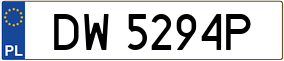 Truck License Plate